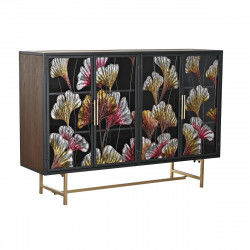 Sideboard DKD Home Decor Yellow Black Pink Dark brown 135 x 38 x 95 cm