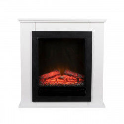 Camino Elettrico Decorativo da Parete Classic Fire Geneva Nero/Bianco 1800 W