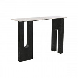 Console Home ESPRIT Wit Zwart Marmer Mangohout 117 x 31 x 77 cm