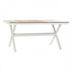 Dining Table DKD Home Decor Resin Aluminium 160 x 90 x 75 cm