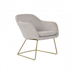 Armchair DKD Home Decor Beige Golden Metal 63 x 64 x 70 cm