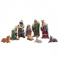 Décorations de Noël Naissance/Crèche Multicouleur Polyrésine 31,5 cm (9 Pièces)