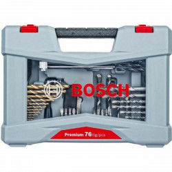 Ensemble de forets BOSCH 2608P00234 76 Pièces Acier inoxydable Housse de...