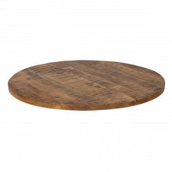 Plateau de table Rond Beige Bois de manguier 80 x 80 x 3 cm