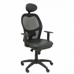 Silla de Oficina con Cabecero Jorquera similpiel P&C SNSPNEC Negro