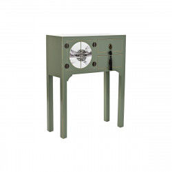 Consola DKD Home Decor Blanco Verde Dorado Metal Abeto Madera MDF 63 x 28 x...