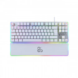 Clavier pour jeu Newskill Gungnyr TKL Pro Ivory LED RGB Espagnol Qwerty