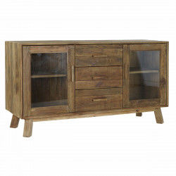 Credenza DKD Home Decor   Naturale Legno Cristallo Legno Riciclato 160 x 48 x...