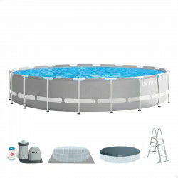 Piscina Smontabile Intex Prism Frame Grigio 32.695 l 610 x 132 cm