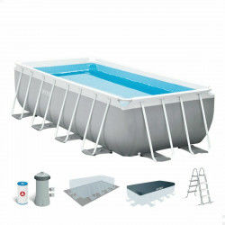 Detachable Pool Intex Prism Frame 10.874 l Grey 488 x 244 x 107 cm