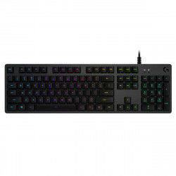 Teclado Logitech Lightsync G512 Gaming Negro Iluminación RGB AZERTY