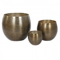 Set de pots Home ESPRIT Doré Aluminium 47 x 47 x 40,5 cm