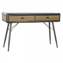 Console DKD Home Decor Naturel Gris clair Métal Sapin 118 x 40 x 77 cm