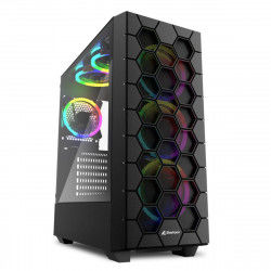 ATX Semi-toren doos Sharkoon RGB HEX Zwart