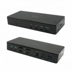 Hub USB i-Tec C31QUATTRODOCKPD Negro