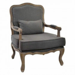 Sillón DKD Home Decor Gris Marrón Madera Plástico 70 x 66 x 94 cm