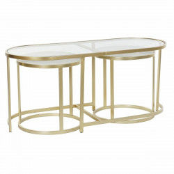 3er-Set Tischchen DKD Home Decor Gold 100 x 40 x 45 cm