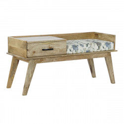 Panca Home ESPRIT Multicolore Naturale Legno di mango 114 x 41 x 53 cm