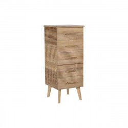 Chest of drawers DKD Home Decor Golden Light brown Wood Paolownia wood MDF...