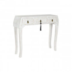 Console DKD Home Decor White Natural Fir MDF Wood 96 x 26 x 80 cm