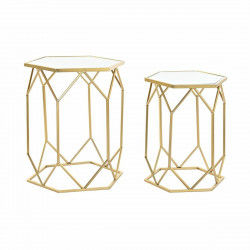 2nd-Set Tischchen DKD Home Decor Gold 46 x 46 x 55 cm