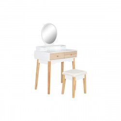 Dresser Home ESPRIT White Natural MDF Wood 80 x 40 x 127 cm