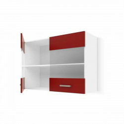 Meuble de cuisine Rouge PVC Verre Plastique Mélamine 80 x 31 x 55 cm