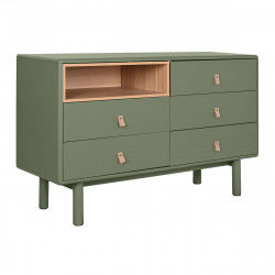 Chest of drawers Home ESPRIT Green polypropylene MDF Wood 120 x 40 x 75 cm