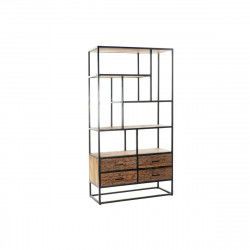 Shelves DKD Home Decor Black Natural Dark brown Metal Recycled Wood Mango...