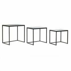 Set de 3 Tables Gigognes DKD Home Decor Noir 58 x 36,5 x 53,5 cm