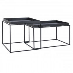 Jeu de 2 tables DKD Home Decor Noir 80 x 50 x 45 cm