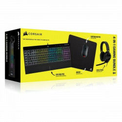 Pack Gaming Corsair K55 RGB PRO + HS55 + HARPOON RGB PRO + MM100 Qwerty Español