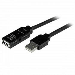 Verlängerungskabel mit USB Startech USB2AAEXT20M 20 m Schwarz 1800 W