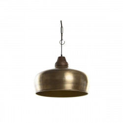 Plafondlamp DKD Home Decor 42 x 42 x 33 cm Gouden Metaal Hout 50 W