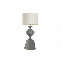 Lampe de bureau Home ESPRIT Blanc Gris Résine 35,5 x 35,5 x 79 cm