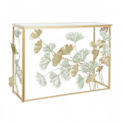 Consola DKD Home Decor 108 x 36 x 80 cm Espejo Dorado Metal Verde