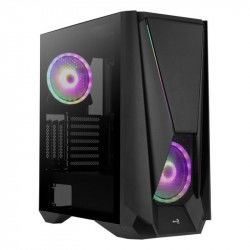 ATX Semi-toren doos Aerocool VISORBK LED RGB Zwart