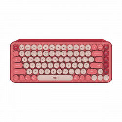 Toetsenbord Logitech POP Frans Multicolour Roze AZERTY AZERTY