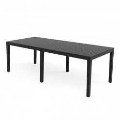 Eettafel IPAE Progarden Indo ind012an Uitschuifbaar Antraciet 220 x 90 x 72 cm