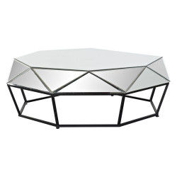 Mesa de Centro DKD Home Decor Metal Espejo 100 x 100 x 35 cm