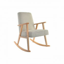 Fauteuil à Bascule DKD Home Decor Beige Naturel Bois Hêtre Plastique Bois MDF...