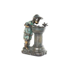 Fontaine de jardin DKD Home Decor Bronze Résine Enfant (40 cm)