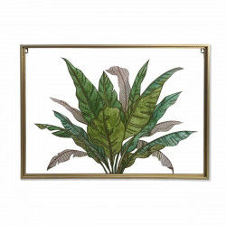 Canvas DKD Home Decor Tropisch Blad van een plant (80 x 3 x 60 cm)