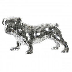 Deko-Figur DKD Home Decor Englisch Silberfarben Bulldog Harz Moderne (45,5 x...