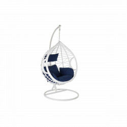 Hanging garden armchair DKD Home Decor Navy Blue White Aluminium synthetic...