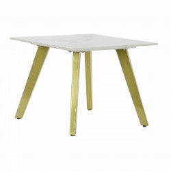 Table d'appoint DKD Home Decor Céramique Doré Métal Blanc Moderne (60 x 60 x...