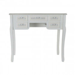 Desk DKD Home Decor Wood White MDF Wood (90 x 40 x 78 cm)