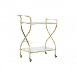 Mueble Camarera DKD Home Decor Dorado Acero Espejo 70 x 36,5 x 83 cm