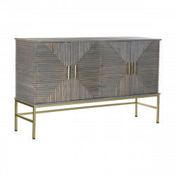 Credenza DKD Home Decor Grigio Dorato Ottone Legno di mango (152 x 42 x 91 cm)