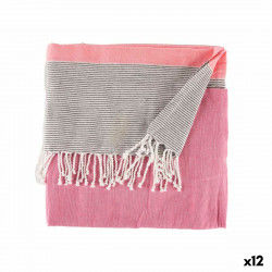 Foulard Multiuso Righe 160 x 200 cm Rosa (12 Unità)